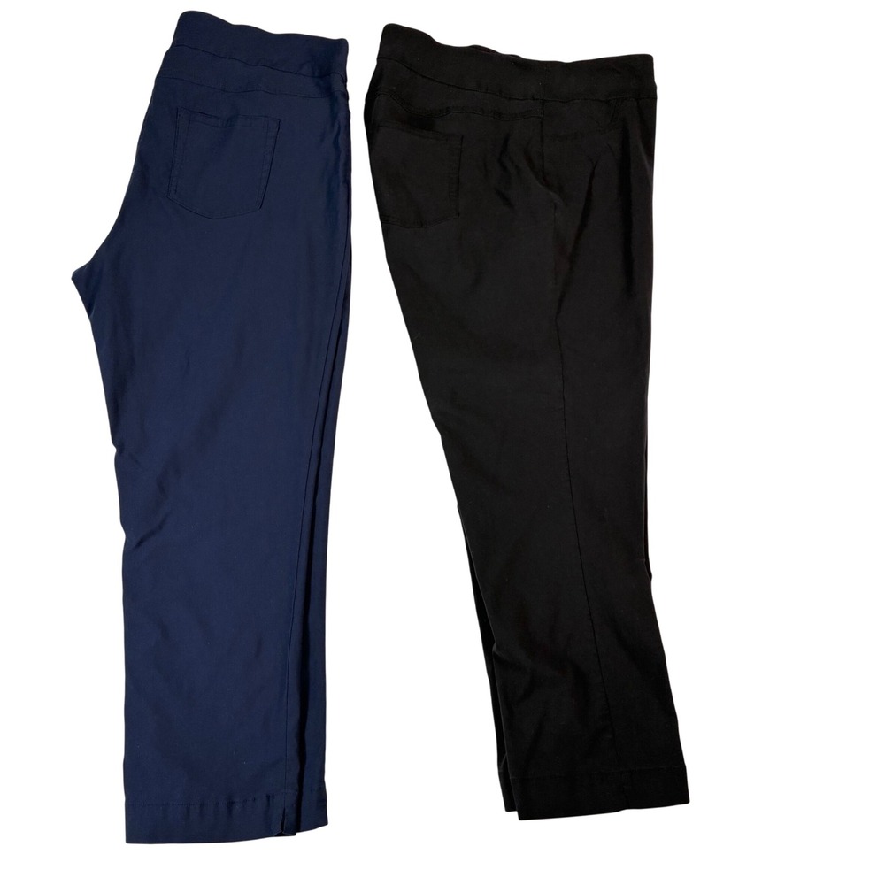 Slim-sation Ankle Pants Bundle in Navy and Black Flattering Classic 20W